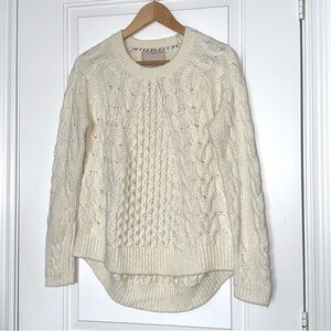 Banana Republic Heritage Collection cable knit sweater, wool alpaca, small
